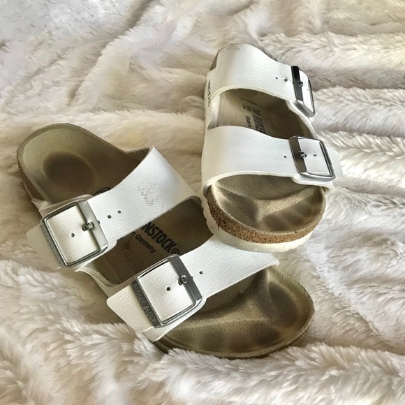 birkenstock arizona white narrow